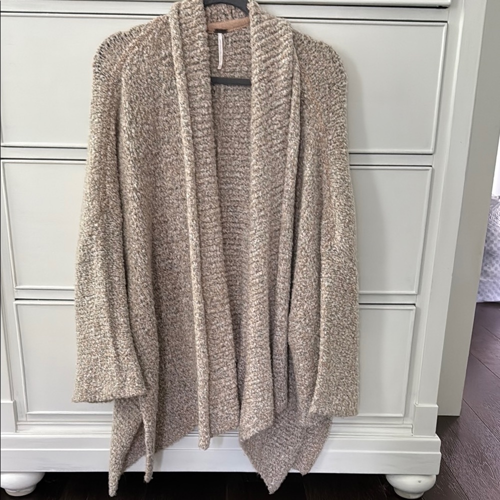 Free People Cream Cardigan Sweater